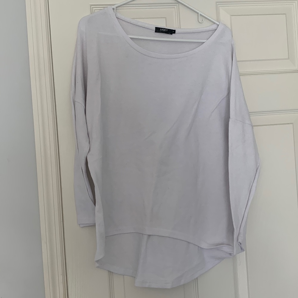 White UGET sweater long sleeve